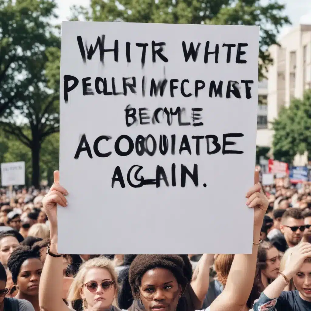 Make White People accountable again